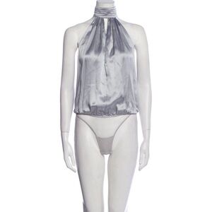 Fleur Du Mal Silk Turtleneck Bodysuit